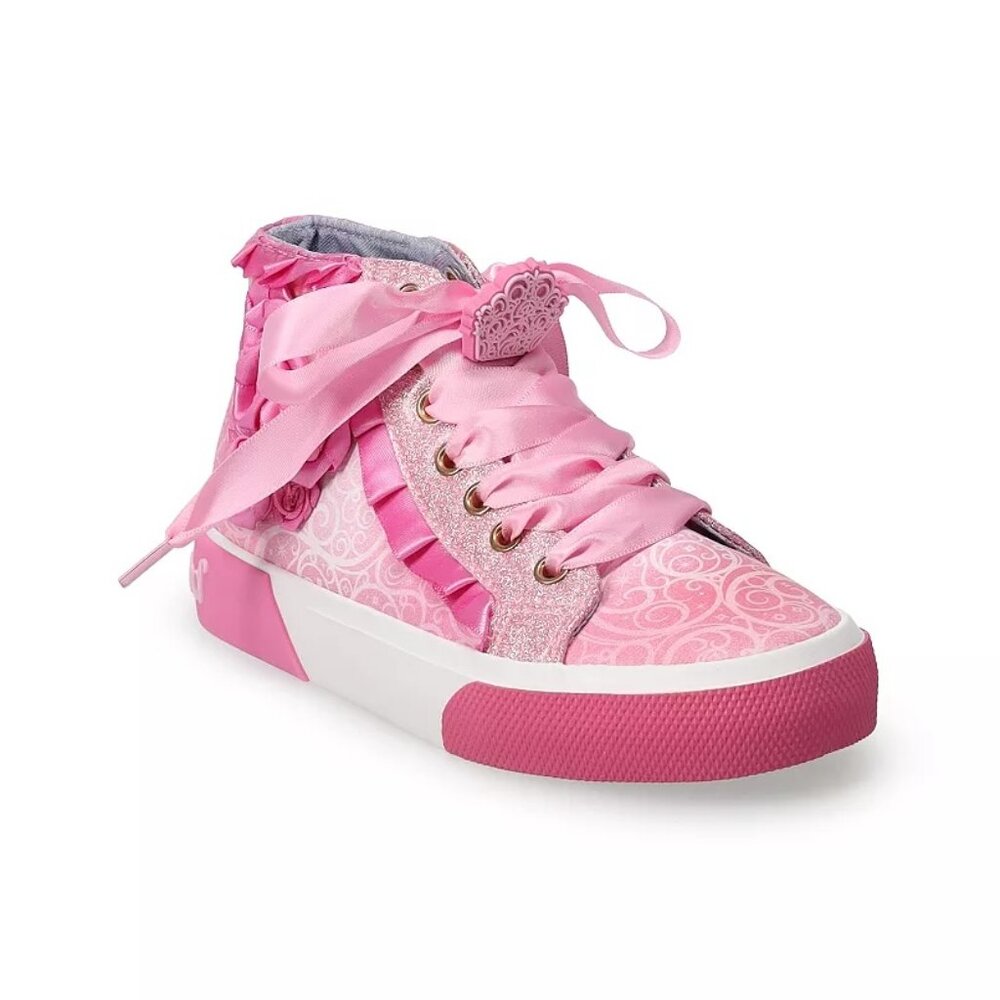 Wicked Glinda Girls High Top Sneakers Pink Size 2 NWT